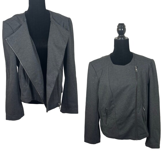 Catherine Malandrino Runway Style Asymmetrical Grey Jacket Size XXL NEW - Picture 1 of 8